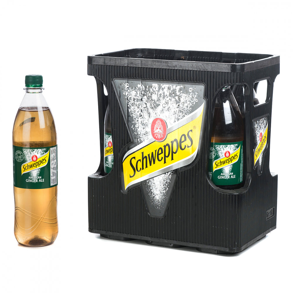 Kasten Schweppes Ginger Ale 6 x 1L MW