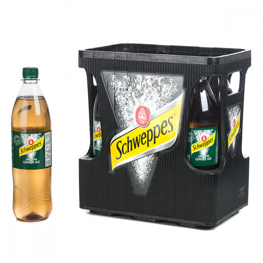 Kasten Schweppes Ginger Ale 6 x 1L MW